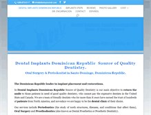 Tablet Screenshot of dentalimplantsdominicanrepublic.com